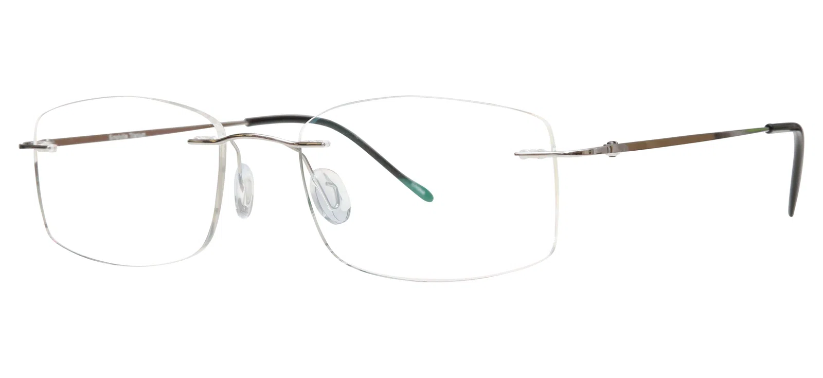 Blue Light Blocking Glasses Rectangle Rimless 201962 Eyeglasses Includes Blue Light Blocking Lenses - view 9